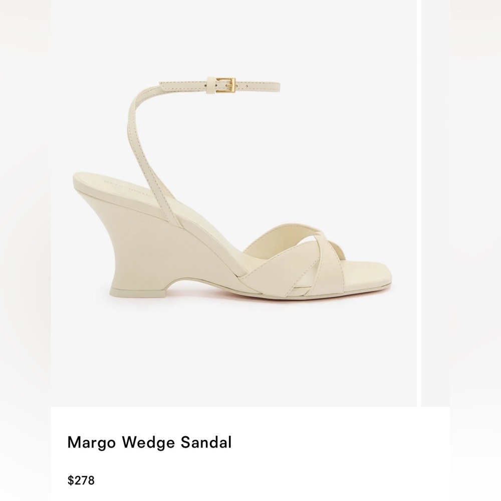 Margo Reformation Wedge Sandal NWOT